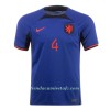 Camiseta de fútbol VIRGIL 4 Países Bajos Segunda Equipación Mundial 2022 - Hombre